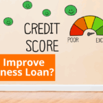 How can I improve my business credit score to qualify for a bank loan?
