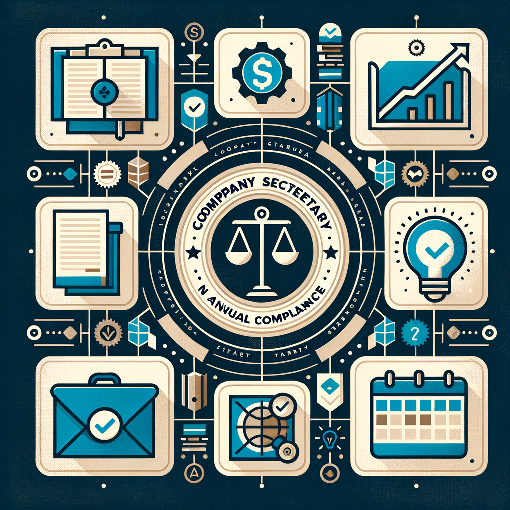 What is the role of a company secretary in ensuring annual compliance for a startup?