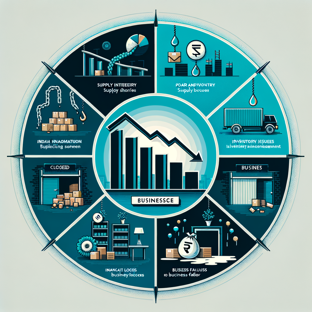 How can poor supplier and inventory management cause business collapse?