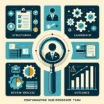 How do you structure and lead a due diligence team?