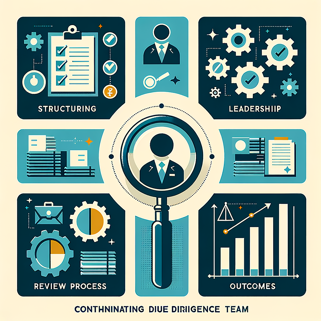 How do you structure and lead a due diligence team?