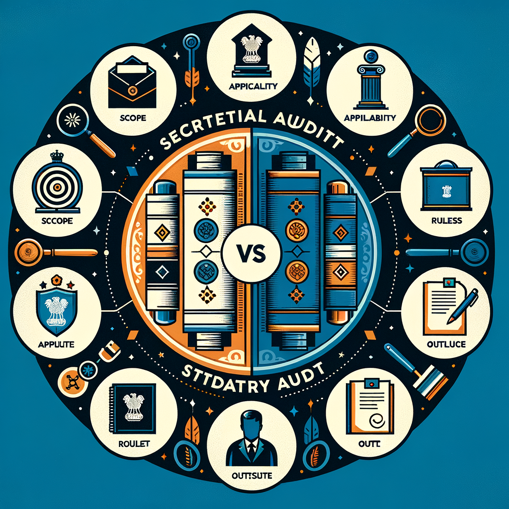 What are the differences between a secretarial audit and a statutory audit?