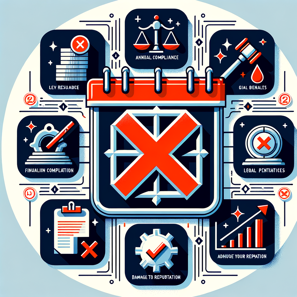 What are the penalties for missing annual compliance deadlines for startups?