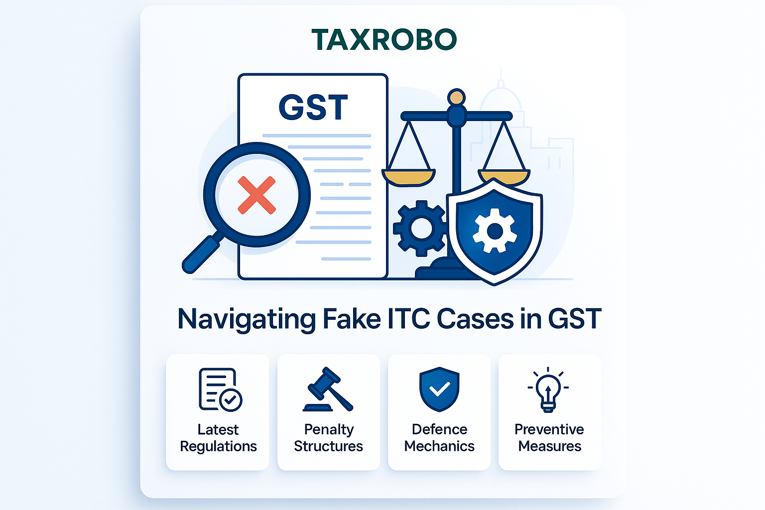 Fake ITC Cases in GST – Latest Rules, Penalties & Defence Strategy
