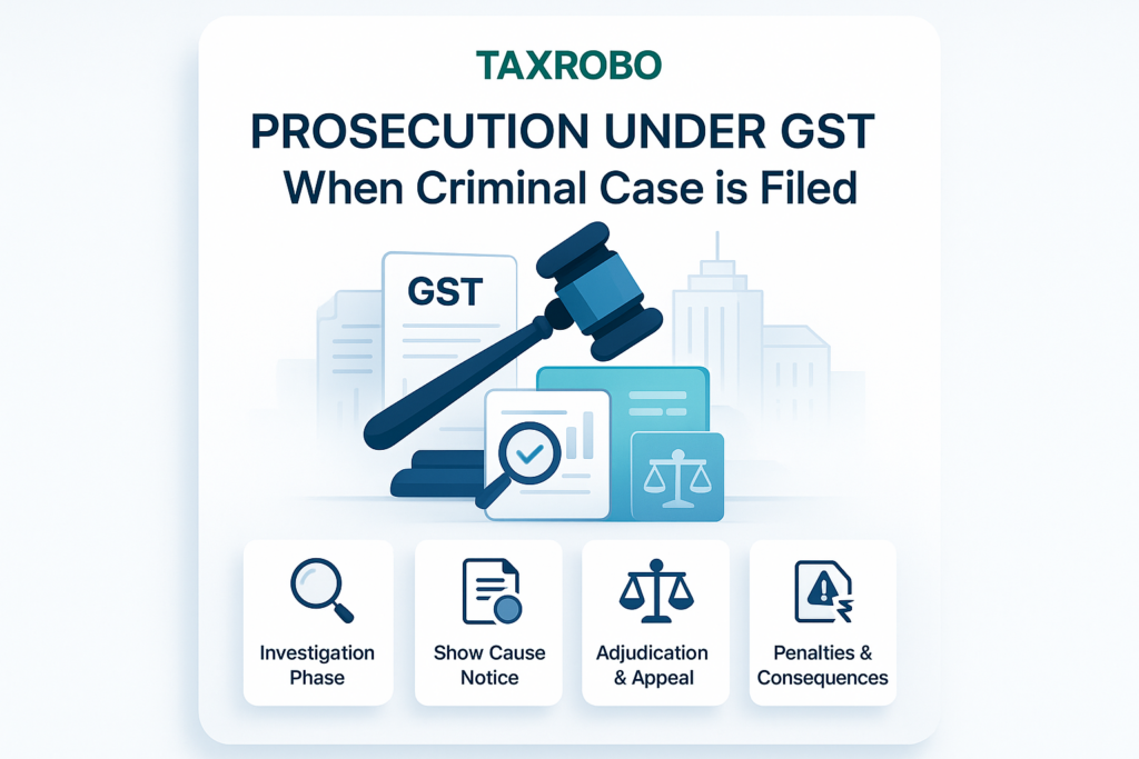 Prosecution Under GST – When Criminal Case is Filed