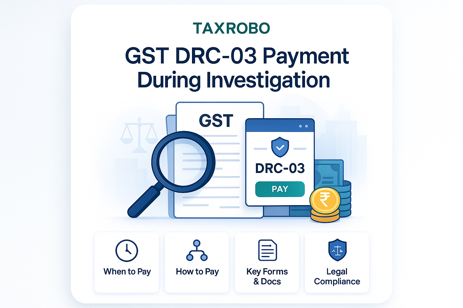 GST DRC-03 Payment During Investigation – When & How to Pay