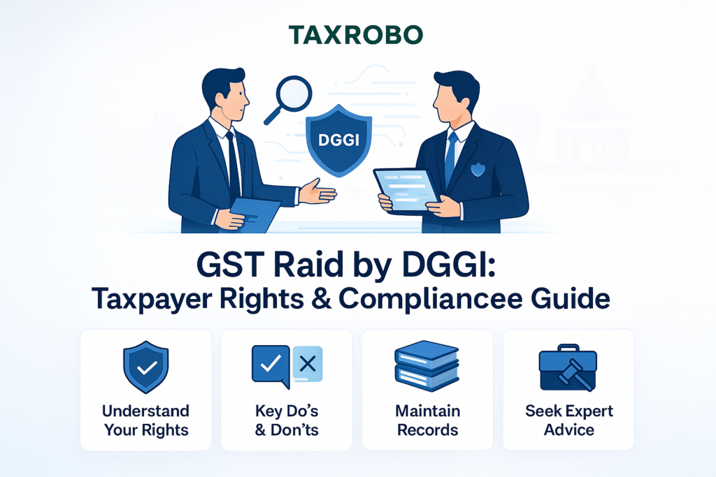 GST Raid by DGGI – Rights of Taxpayer & Do’s and Don’ts