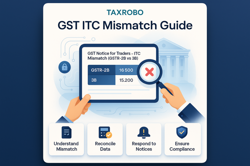 GST Notice for Traders – ITC Mismatch (GSTR-2B vs 3B) Complete Guide