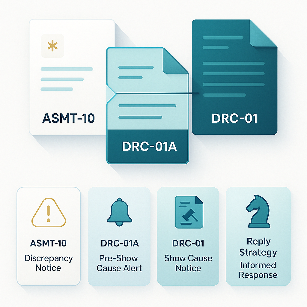 ASMT-10 vs DRC-01 vs DRC-01A – Difference & Reply Strategy