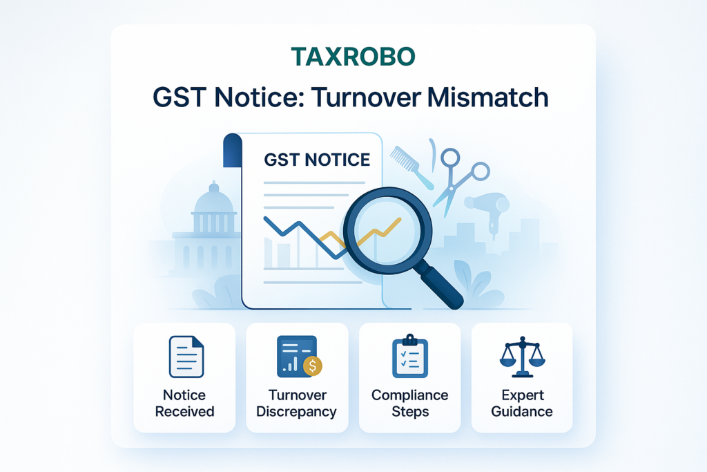 GST Notice for Beauty Parlour & Salons – Cash Turnover Mismatch Issues