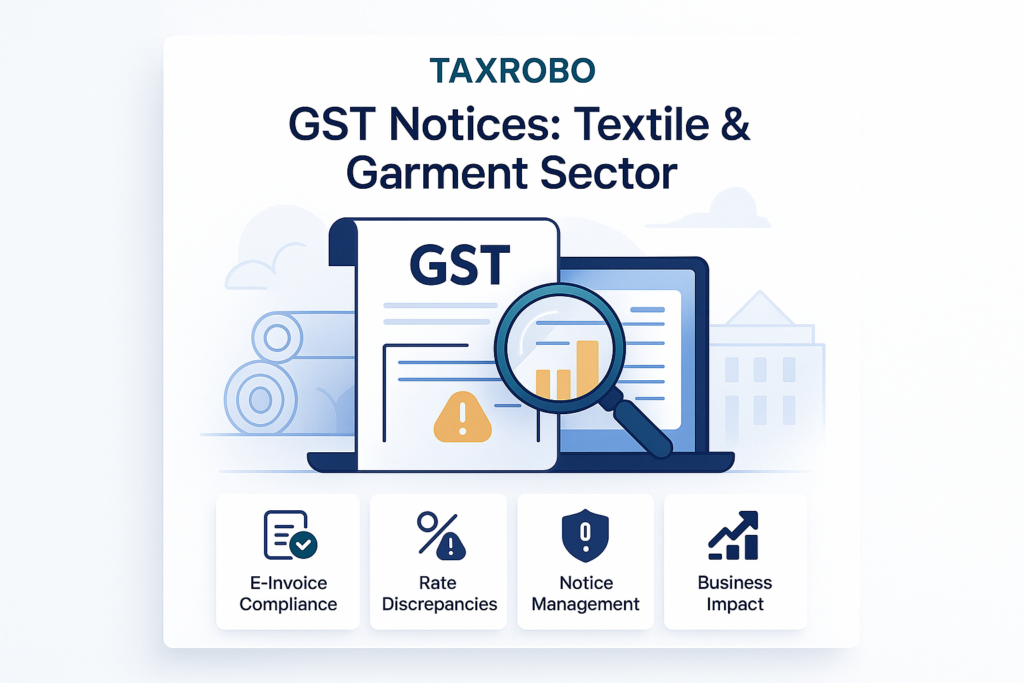 GST Notice for Textile & Garment Business – E-Invoice & Rate Issues