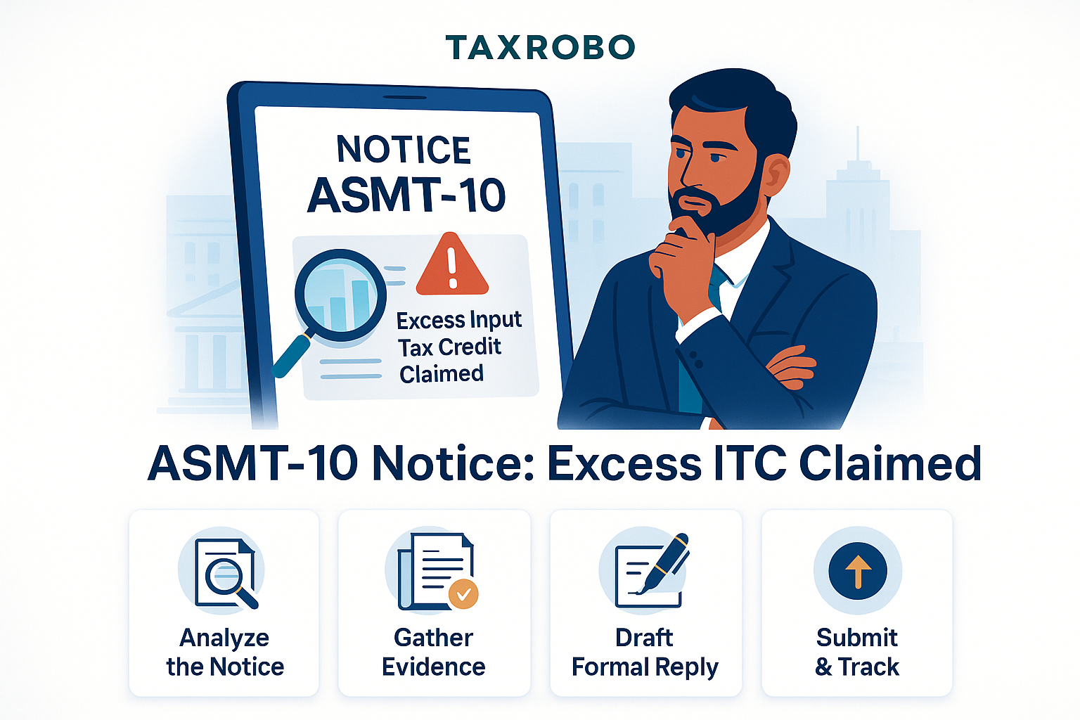 ASMT-10 Notice for Excess Input Tax Credit Claimed – Reply Format