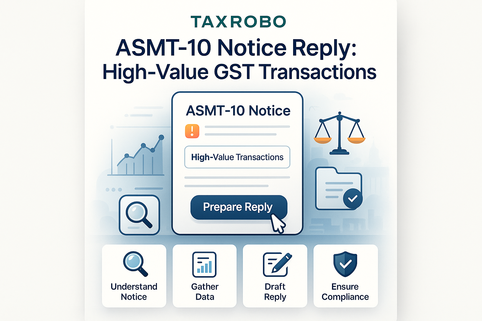 ASMT-10 Notice for High-Value Transactions Reported in GST – Reply Format