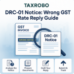 DRC-01 Notice for Wrong GST Rate Applied – Reply Format