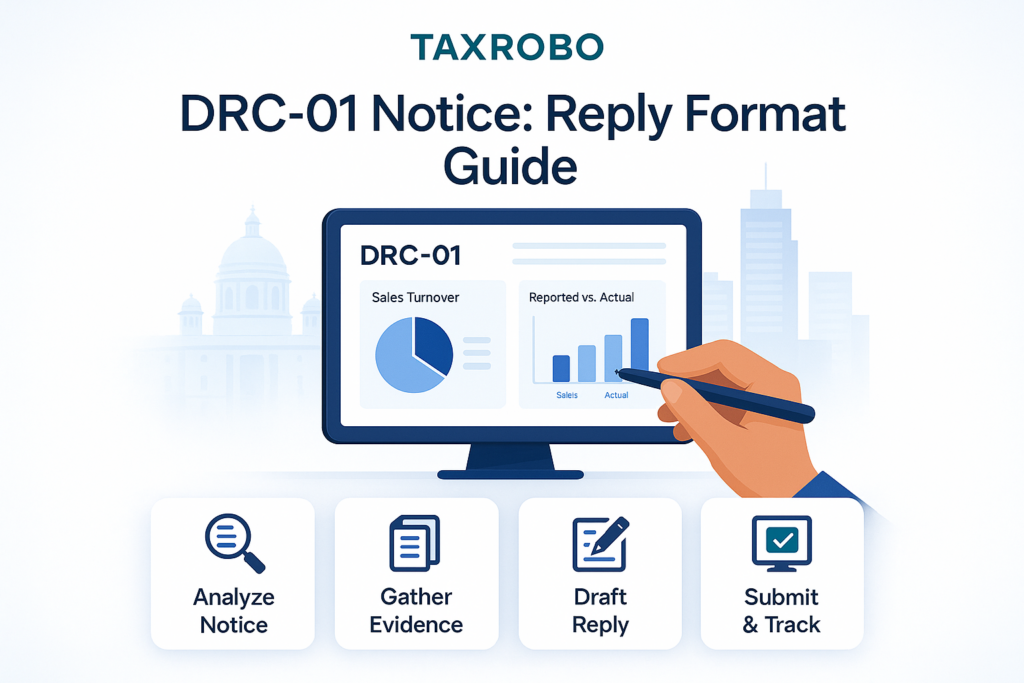 DRC-01 Notice for Suppression of Sales Turnover – Reply Format