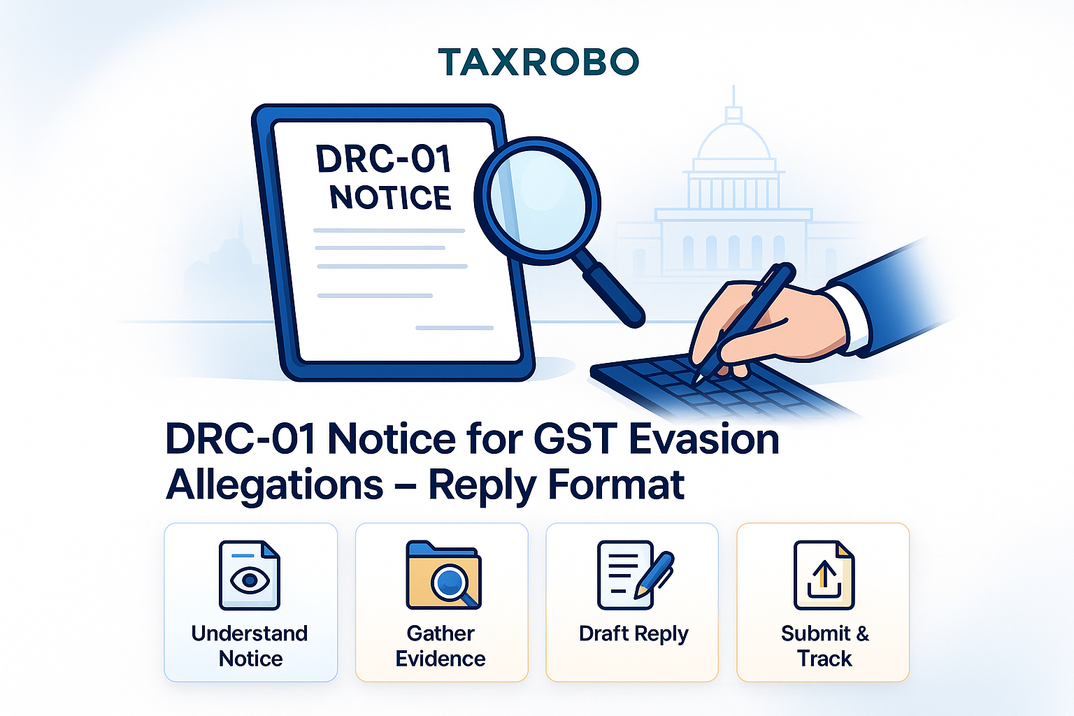DRC-01 Notice for GST Evasion Allegations – Reply Format