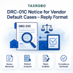 DRC-01C Notice for Vendor Default Cases – Reply Format