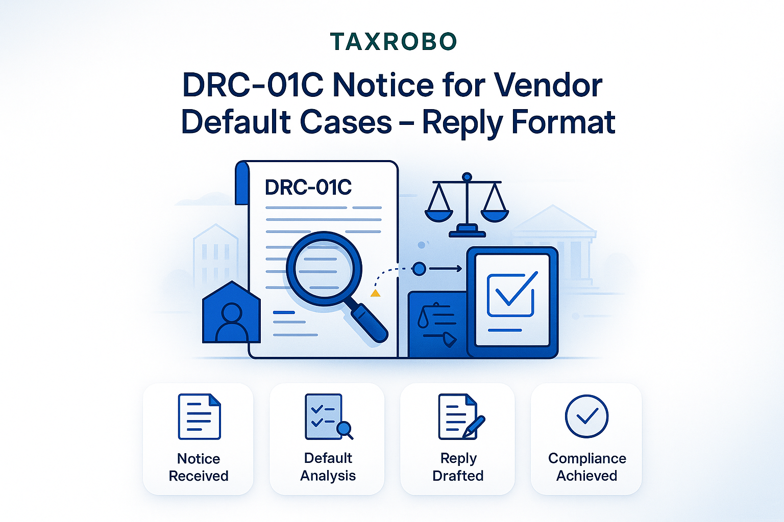 DRC-01C Notice for Vendor Default Cases – Reply Format