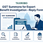 GST Summons for Export Benefit Investigation – Reply Format