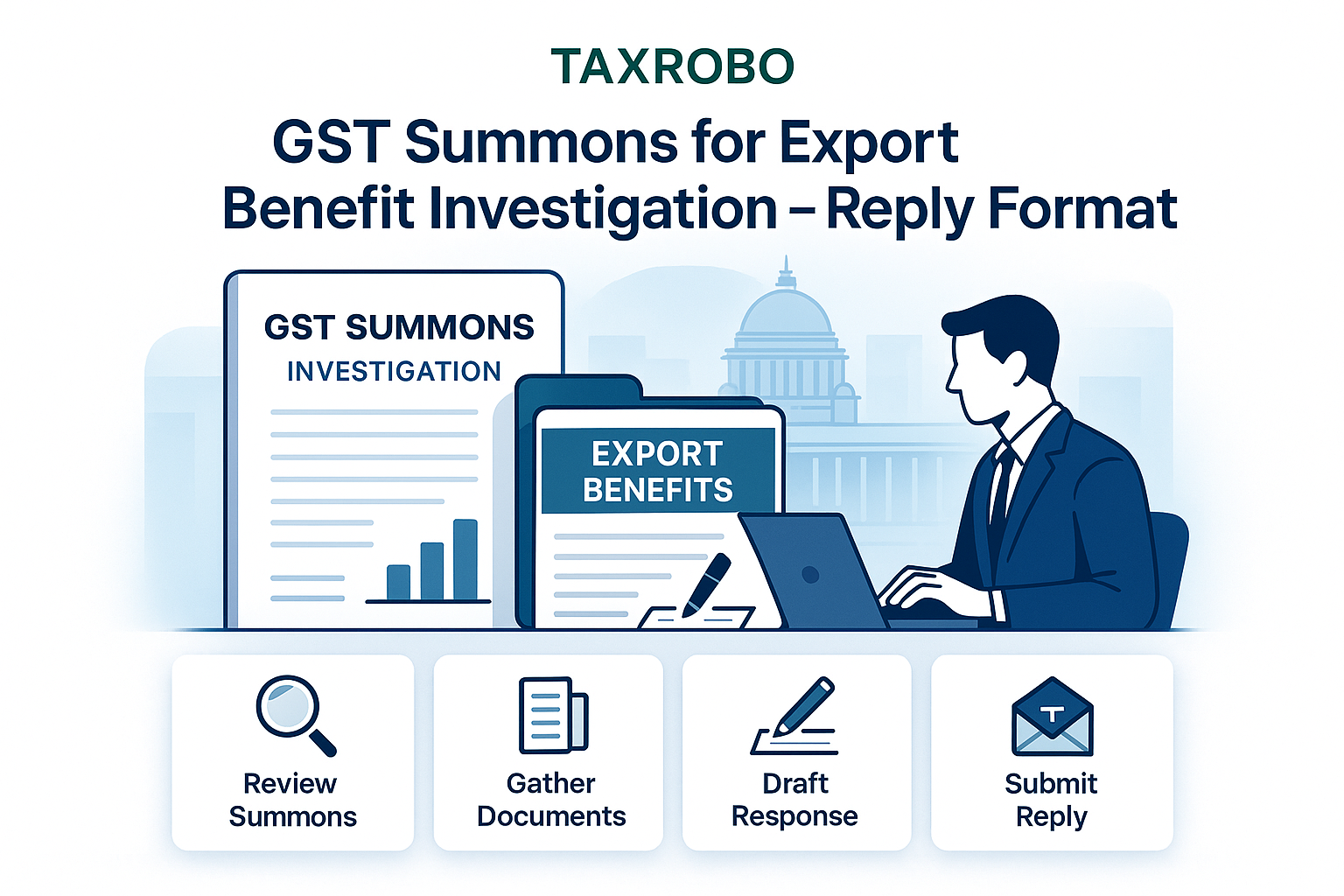 GST Summons for Export Benefit Investigation – Reply Format