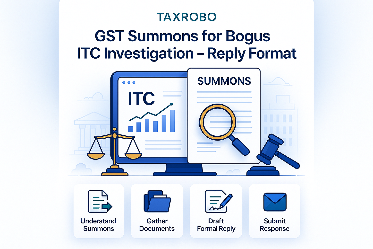 GST Summons for Bogus ITC Investigation – Reply Format