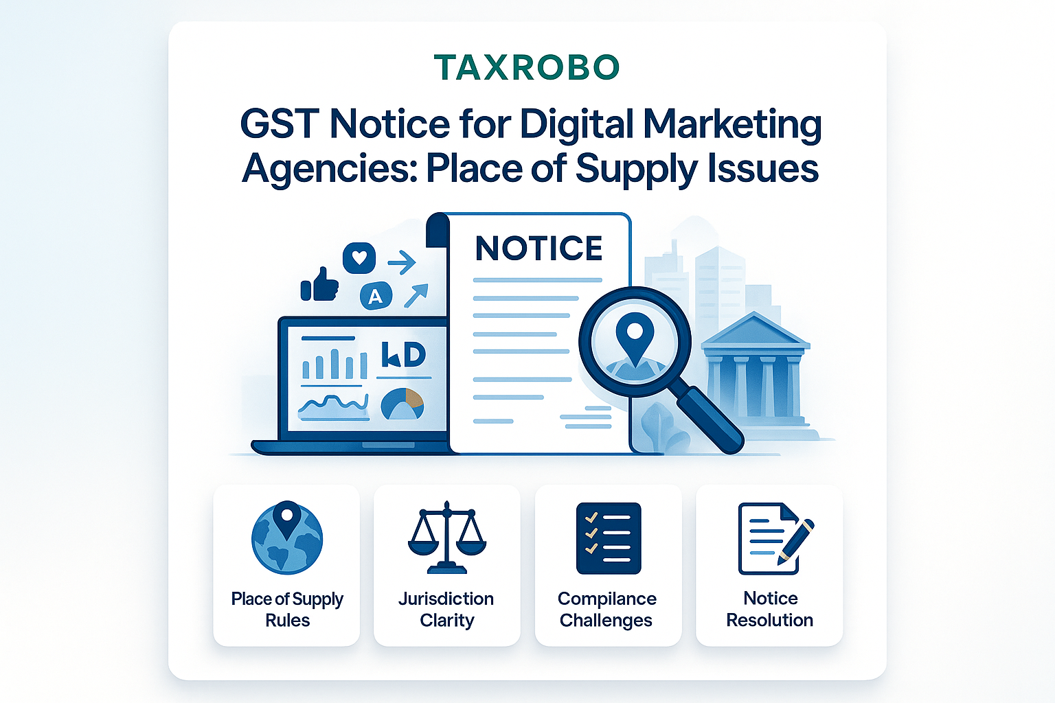 GST Notice for Digital Marketing Agencies – Place of Supply Issues
