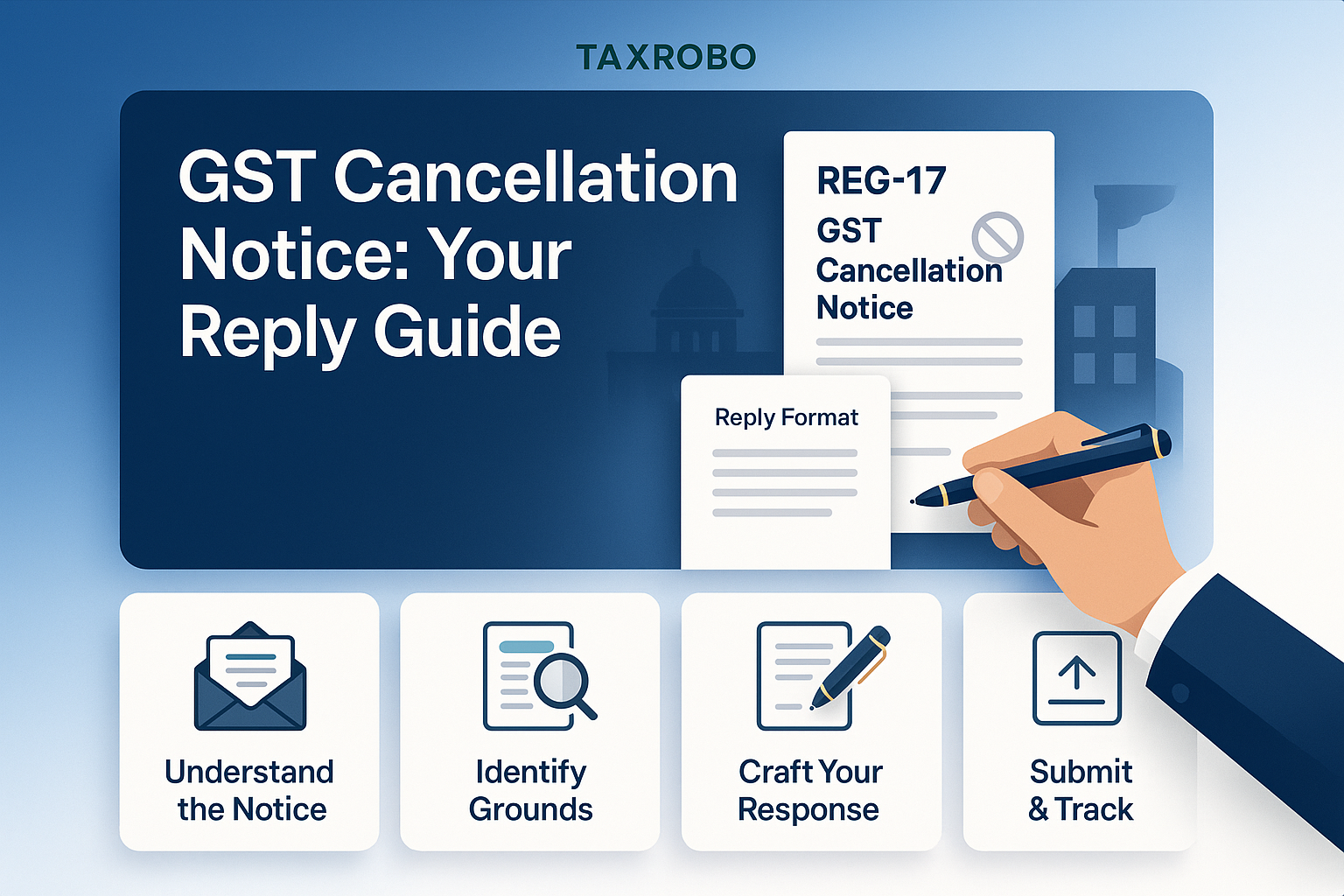 REG-17 GST Cancellation Notice for Non-Functioning Business – Reply Format