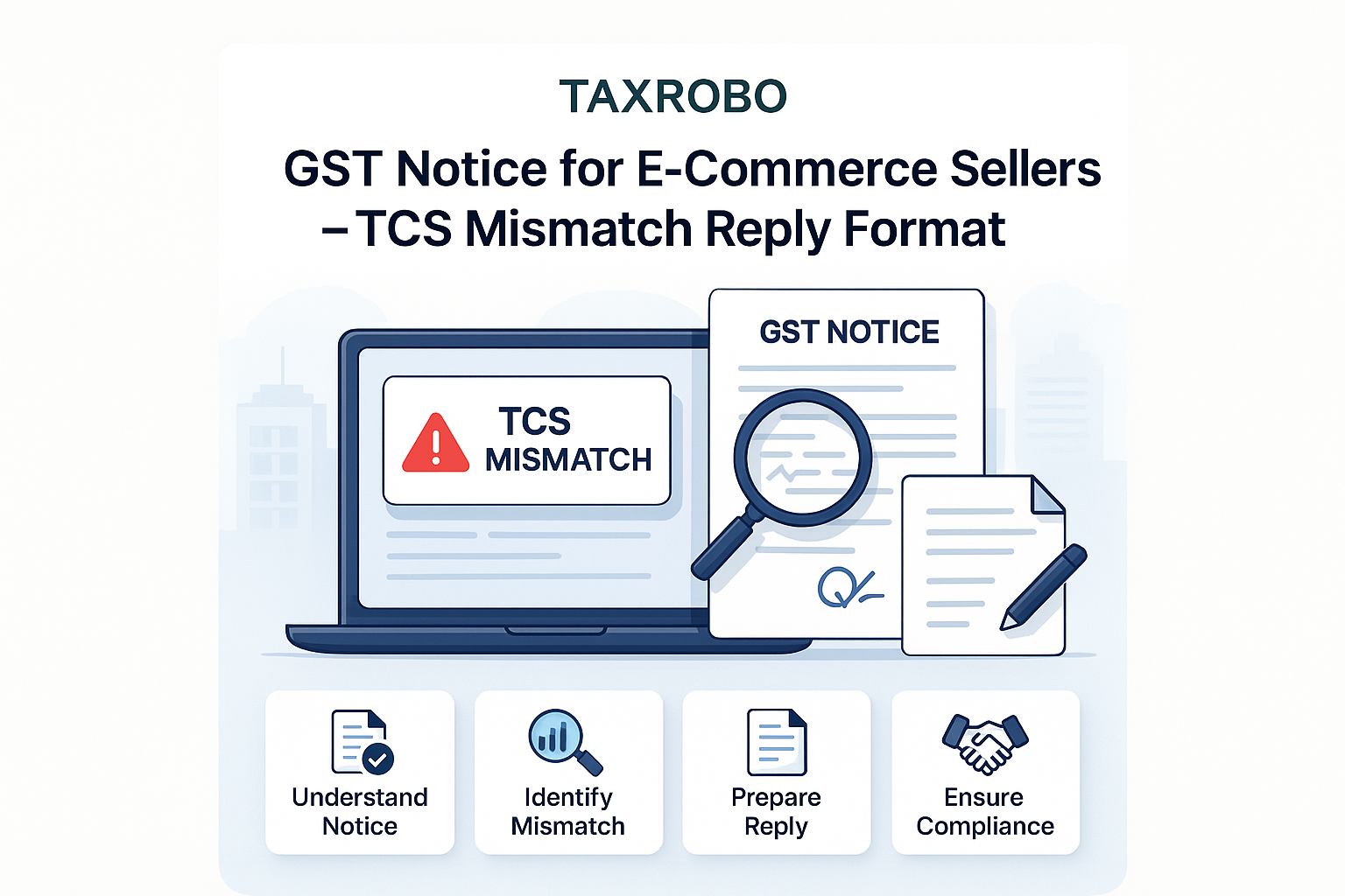 GST Notice for E-Commerce Sellers – TCS Mismatch Reply Format