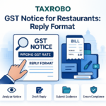 GST Notice for Restaurants – Wrong GST Rate Reply Format