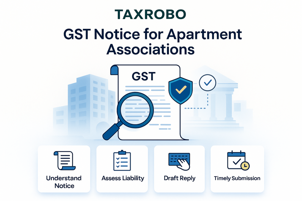 GST Notice for Apartment Associations – GST Liability Reply Format