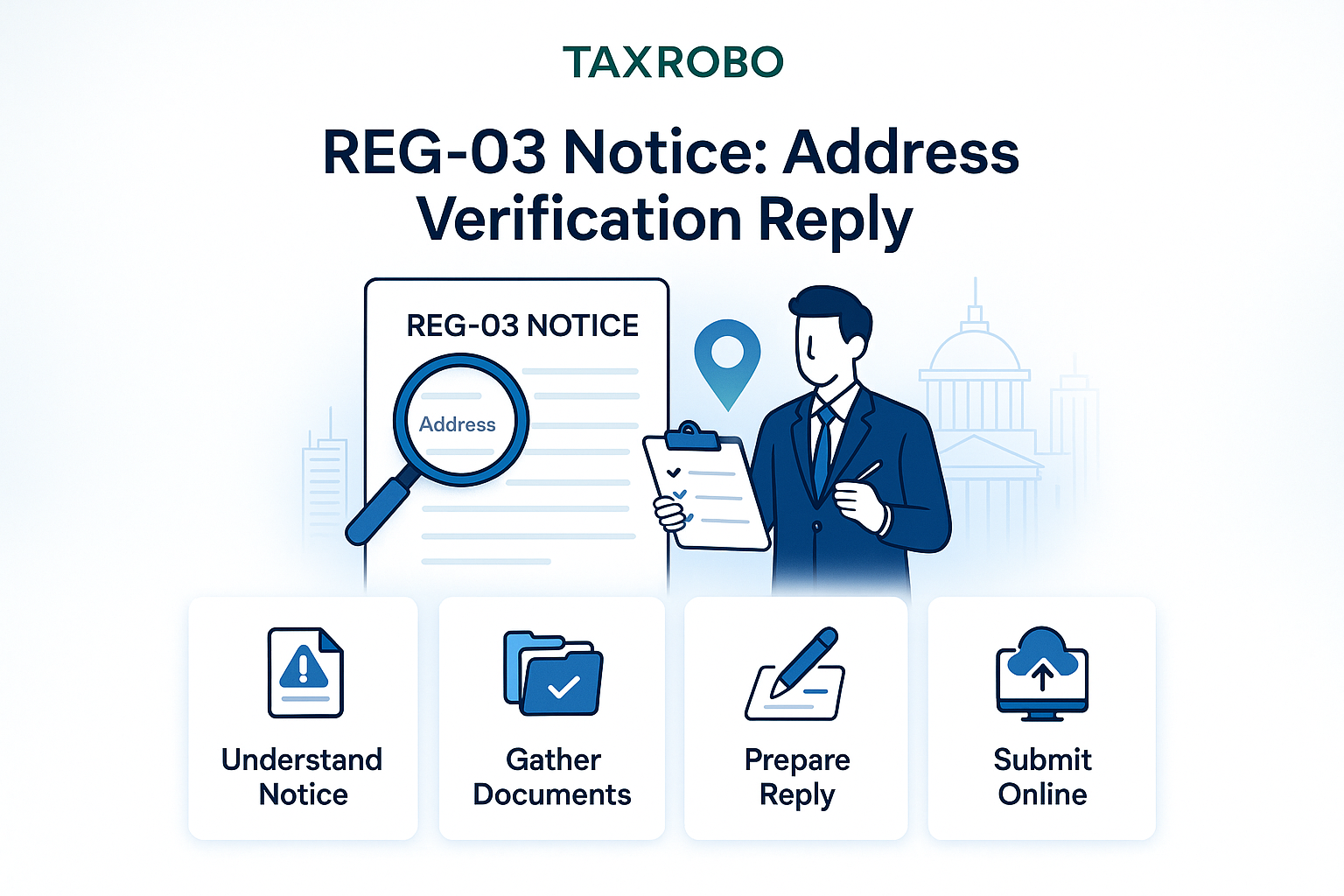 REG-03 Notice for Business Address Verification – Reply Format