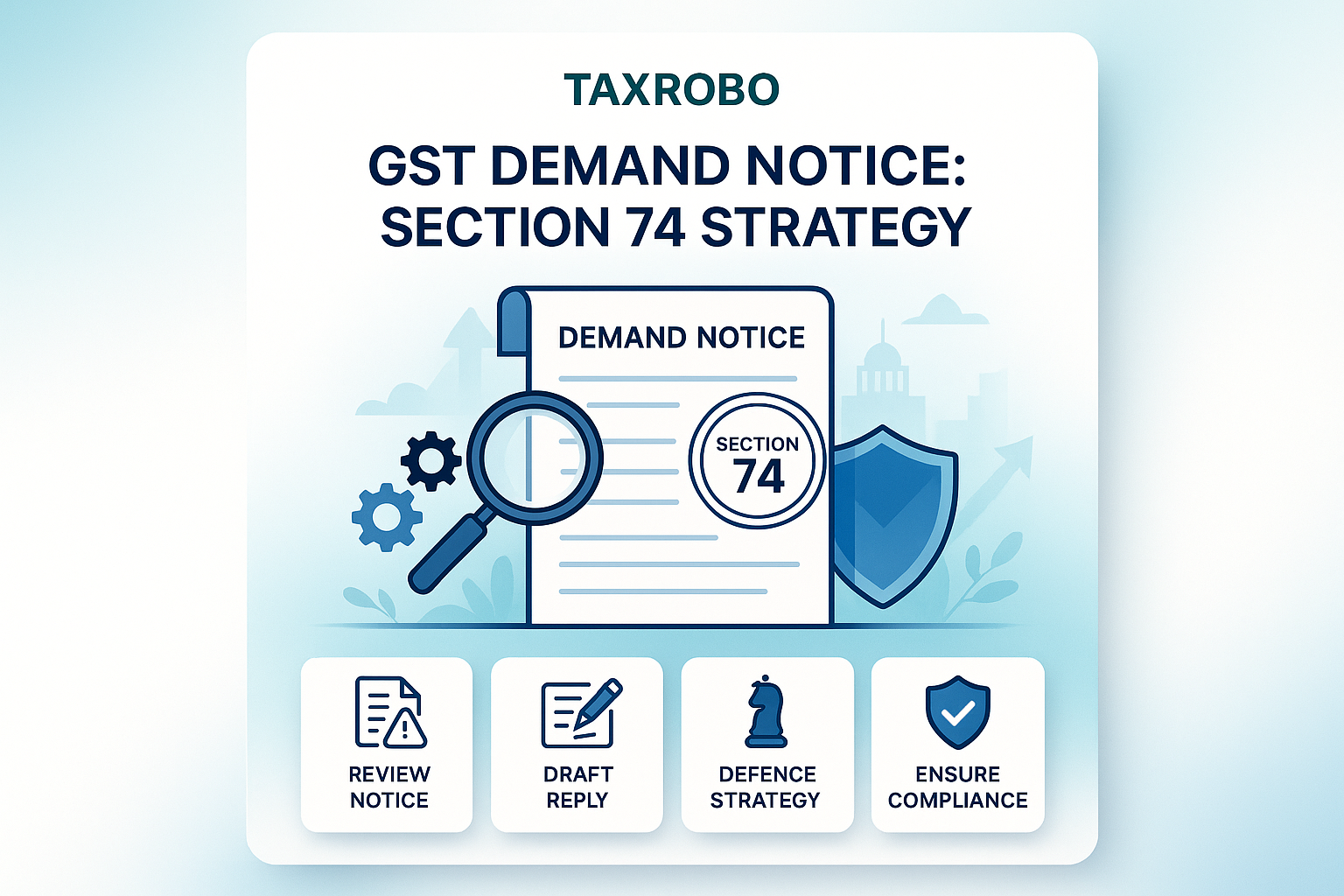 GST Demand Notice under Section 74 – Reply Format & Defence Strategy