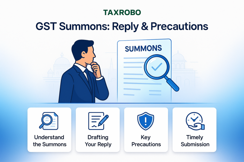 GST Summons under Section 70 – Reply Format & Precautions