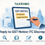 GST Notice for ITC Claimed from Supplier Not Filed Returns – Reply Format
