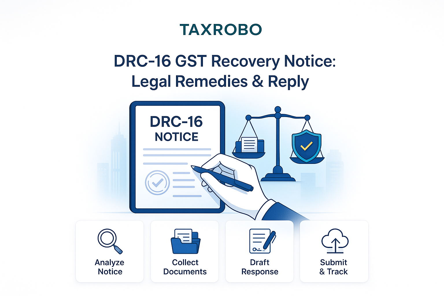DRC-16 GST Recovery Notice – Legal Remedies & Reply Format