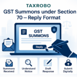 GST Summons under Section 70 – Reply Format