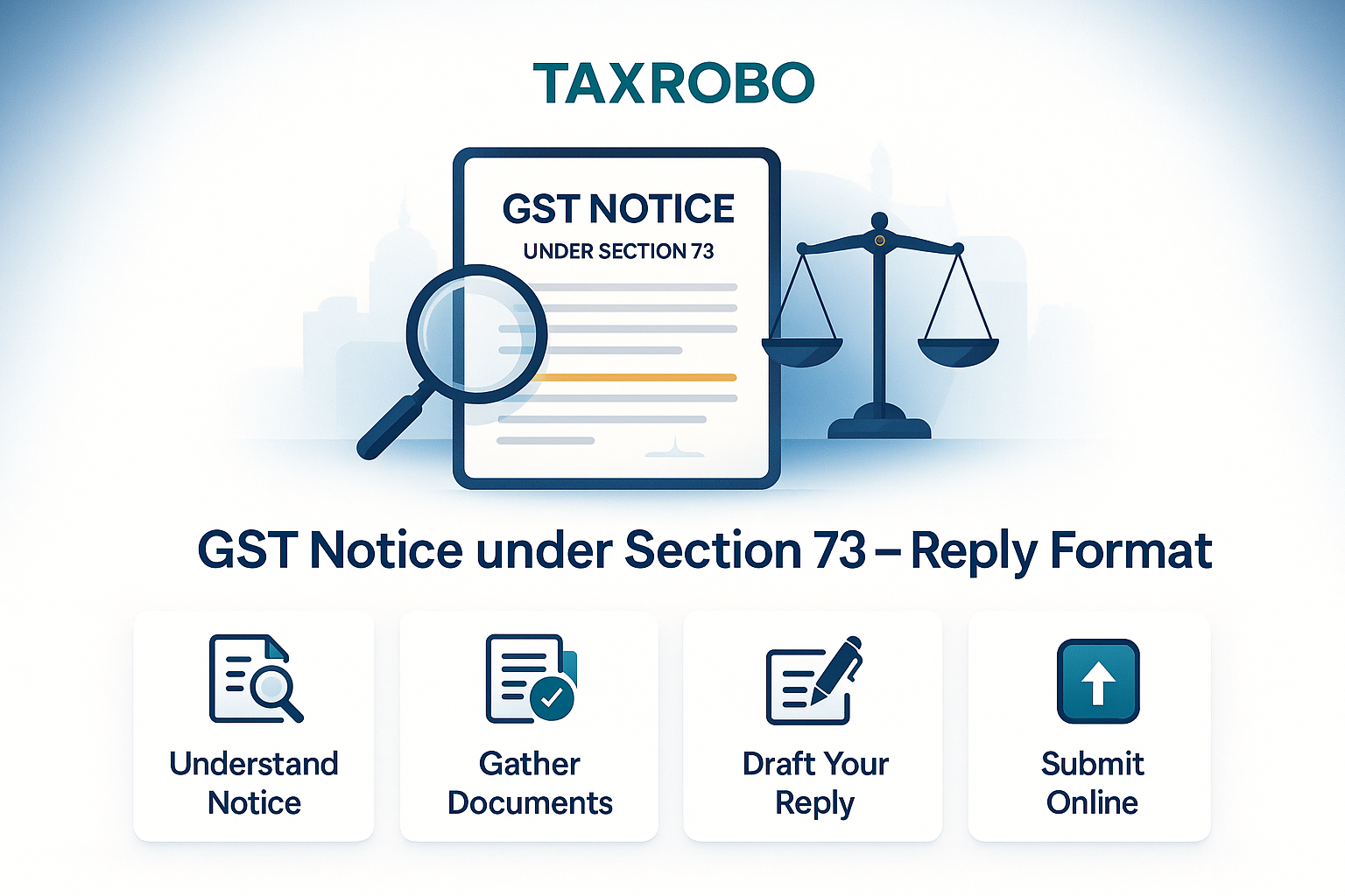 GST Notice under Section 73 – Reply Format