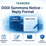 DGGI Summons Notice – Reply Format
